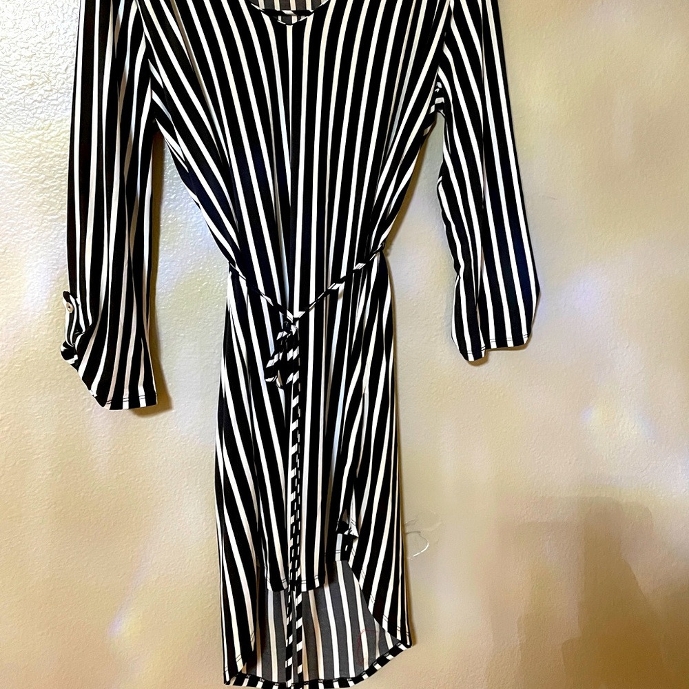 Meraki Black and White Casual Dress / Small / NWOT